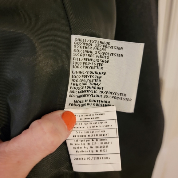 VIA SPIGA WOOL LEOPARD FUR LONG PEA COAT WINTER JACKET SIZE MEDIUM - Picture 4 of 15